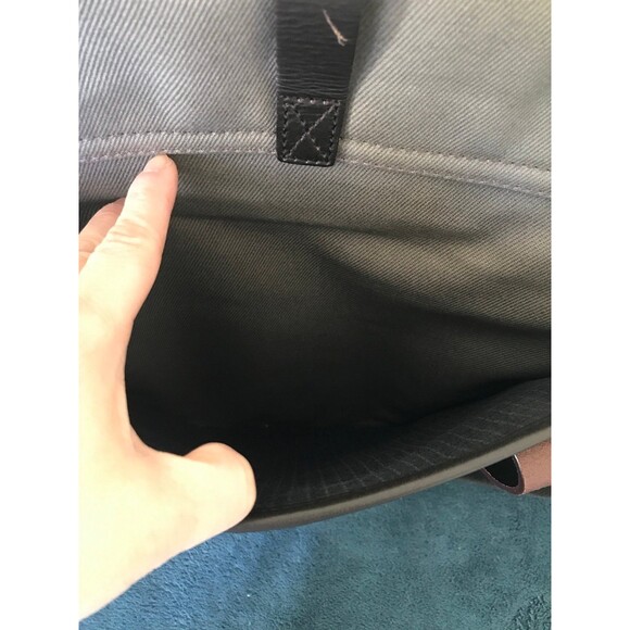 Jack Spade Work Twill Swiss Brief case man bag with Flap in Grey - Picture 10 of 12